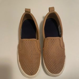 Tan Sperry Slip On Sneaker